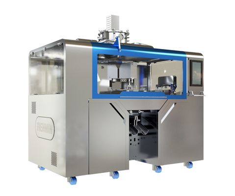 kualitas  Die Roll Speed 1-7rpm Ф150x320mm Six Generation Soft Capsule Machine Siemens Schneider Control System pabrik