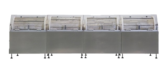 Softgel Tumbler Dryer Kecepatan 18-30rpm RTD580X900ll Rotary Cage Dryer