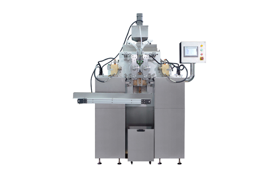 Ukuran Roll Die Ф150x50mm Rolling Type Soft Gelatin Capsule Filling Machine Dengan Keakuratan Pengisian Tinggi