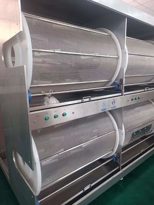 4 Bagian 290W Soft Capsule Tumbler Dryer dengan Rotating Cages 18-30rpm