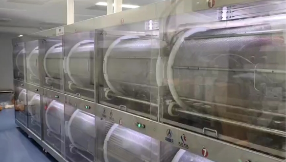 50kg Soft Capsule Tumbler Dryer dengan PLC Touch Screen dan 200W Cages Motors