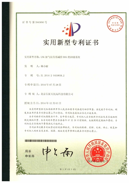 Cina TIENMIN Co.,LTD Sertifikasi